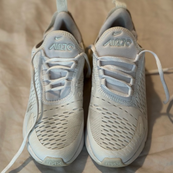 Nike Shoes - Nike Air Max 270 Cream Sneakers